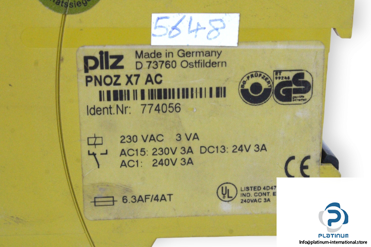 pilz-PNOZ-X7-AC-safety-relay-(used)-2