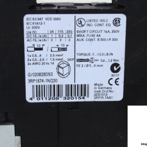 siemens-3RP1574-1NO30-timing-relay-(used)
