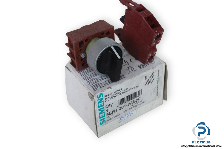 siemens-3SB1-201-2AB20-selector-switch-(new)