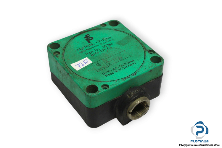 pepperl-fuchs-NJ50-FP-E3-inductive-sensor-used