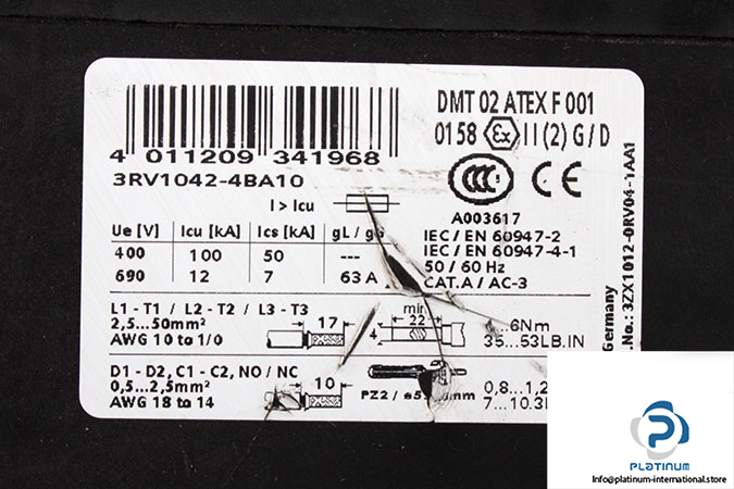 siemens-3RV1042-4BA10-circuit-breaker-(used)-1