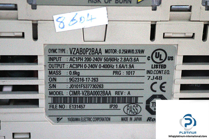 omron-VZAB0P2BAA-frequency-inverter-(used)-2