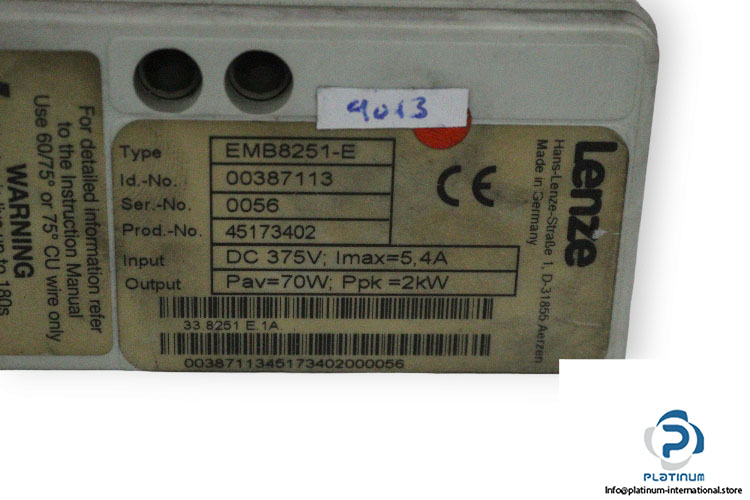 lenze-EMB8251-E-brake-unit-(used)-1