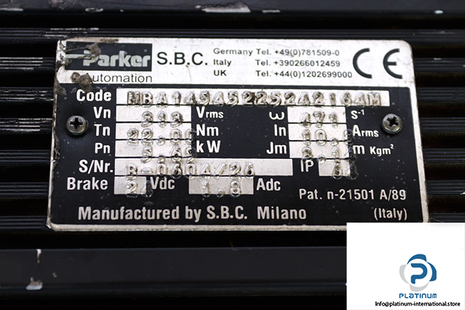 parker-MBA14545225242164M-servo-motor-(used)-2