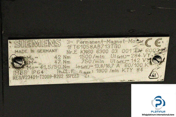 siemens-1FT61058AB713TG0-ac-servomotor-used-2