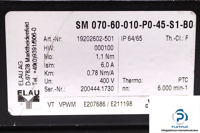 elau-SM-070-60-010-P0-45-S1-B0-ac-servo-motor-used-2