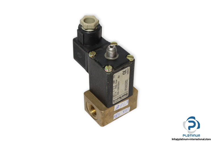 burkert-0311-C-3-0-NBR-MS-G1_4-PN0-4BAR-single-solenoid-valve-used