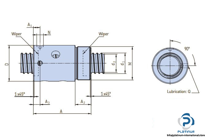 skf-sx4-32x10r-ball-screw-single-nut-with-threaded-end-3