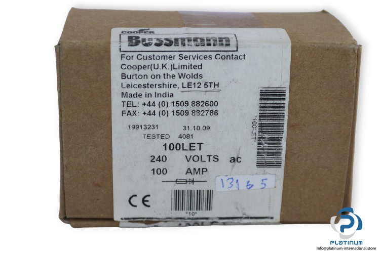 bussmann-100LET-fuse-(New)-2