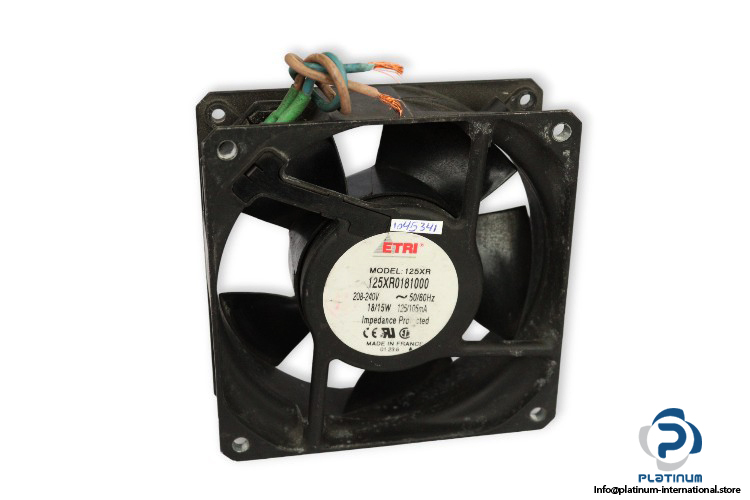 etri-125XR-axial-fan-used