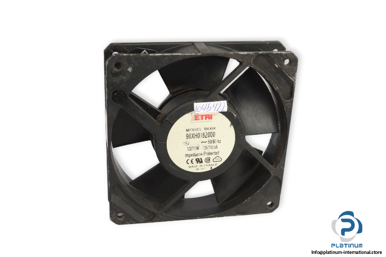 etri-98XH-axial-fan-used