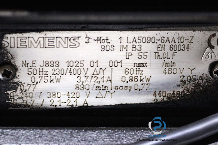 siemens-1LA5090-6AA10-Z-brake-motor-used-2