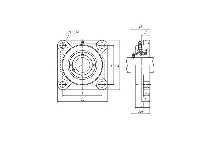 ntn-M-UCF204D1-four-bolt-square-flange-unit-(new)-(carton)-4