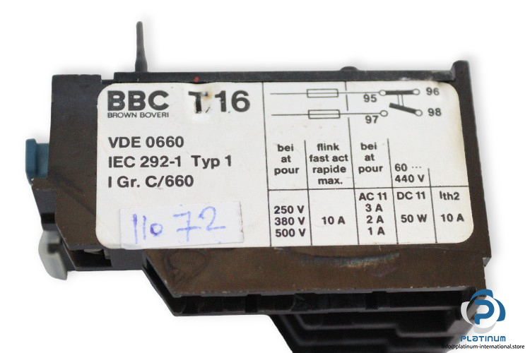 bbc-T16-thermal-overload-relay-(Used)-2