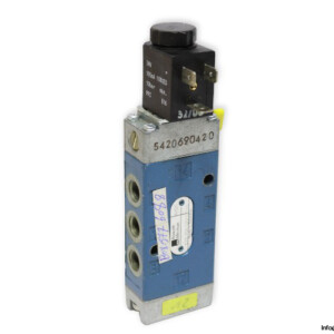 Rexroth Mecman 572 705 022 0 Single Solenoid Valve