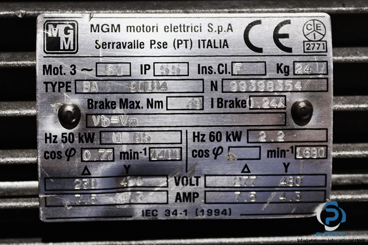 mgm-BA-90LB4-brake-motor-used-2
