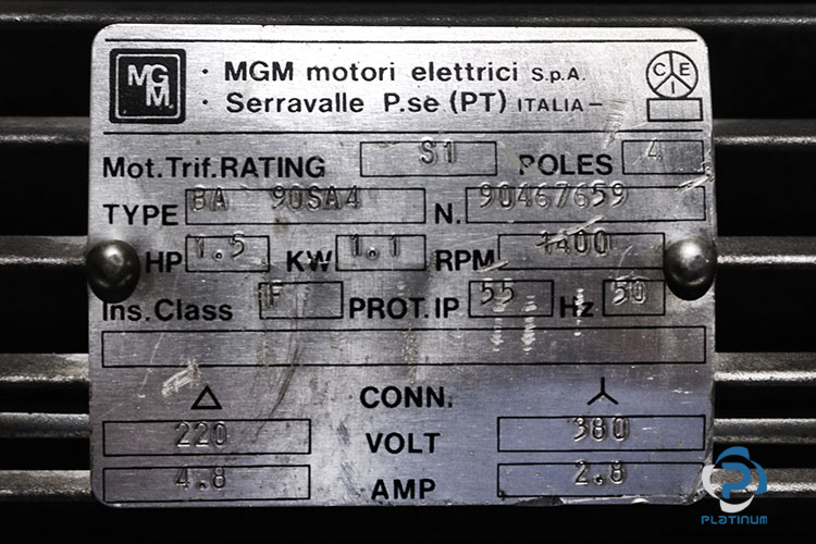 mgm-BA-90SA4-brake-motor-used-2