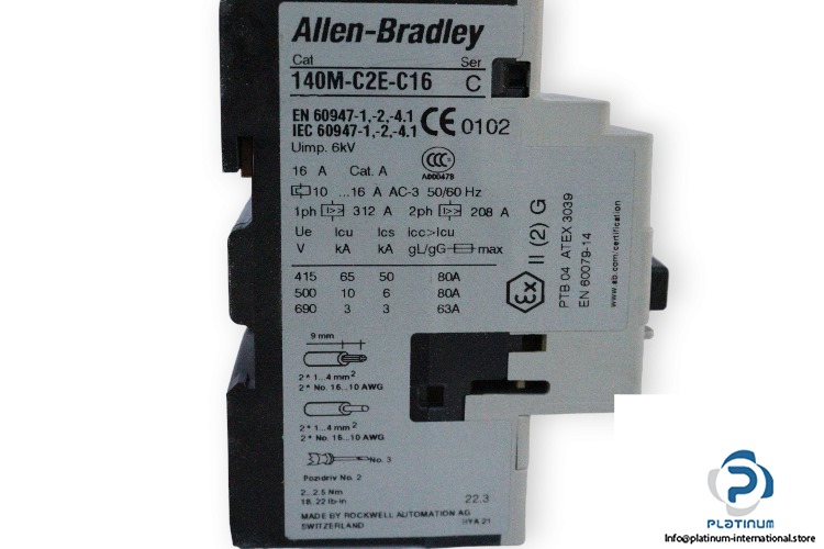 allen-bradley-140M-C2E-C16-motor-protection-(Used)-2