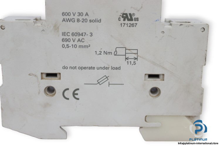 siemens-3NW7-013-cylindrical-fuse-holder-(used)-1