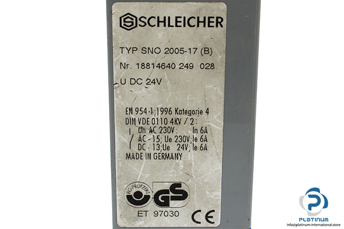 schleicher-SNO-2005-17(B)-emergency-stop-relay-(used)-2