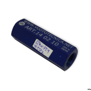 Vuototecnica 14 02 10 Self-Closing ONE-WAY Valve