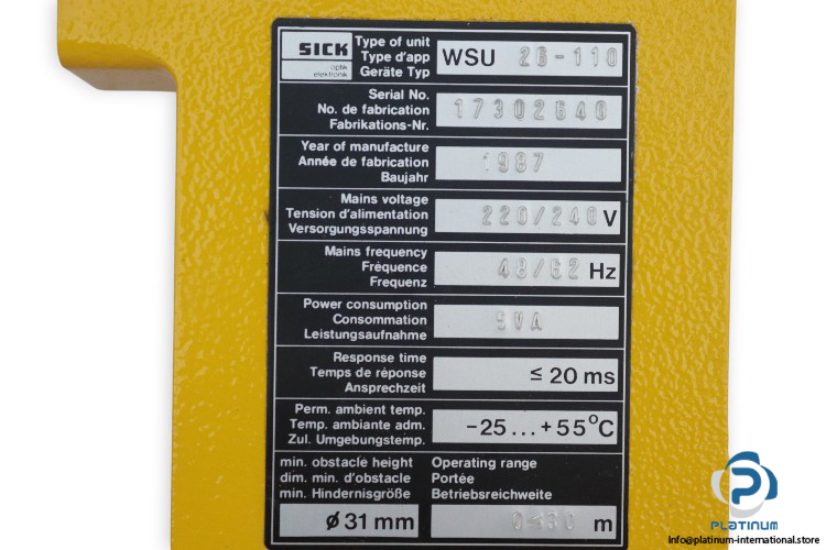 sick-WSU-26-110-photoelectric-safety-switch-sensor-(new)-2