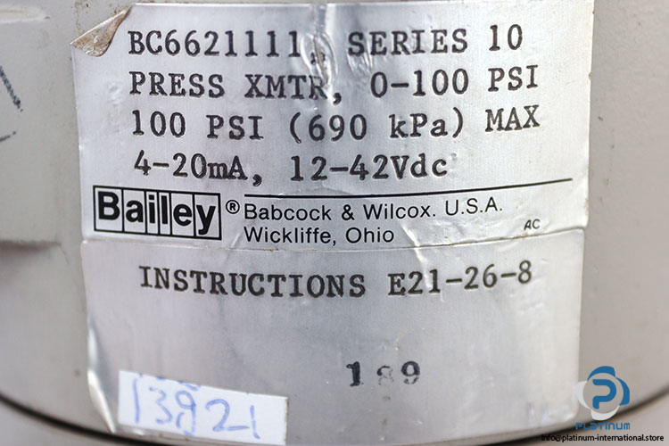 bailey-BC6621111-differential-pressure-transmitter-(New)-2