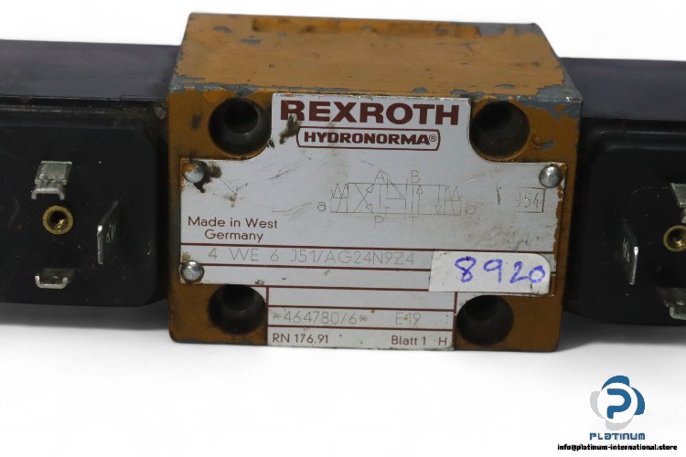 Rexroth-4-WE-6-J51-AG24N9Z4-solenoid-operated-directional-valve(used)-3