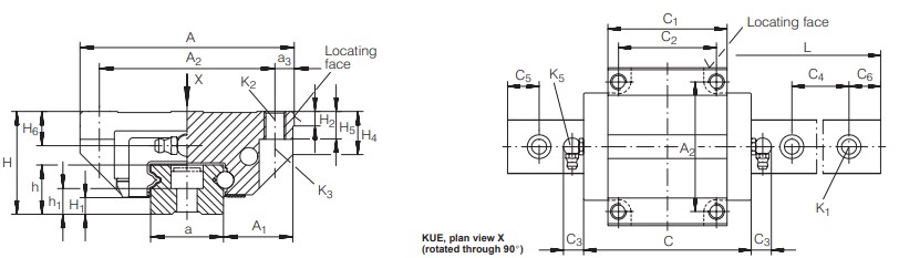 ina-KWE35-N-G3V2-Linear-recirculating-ball-bearing-(used)-3
