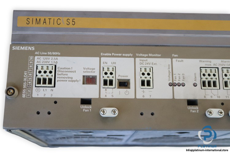 siemens-6ES5-955-3LC41-power-supply-module-with-central-controller(used)-4