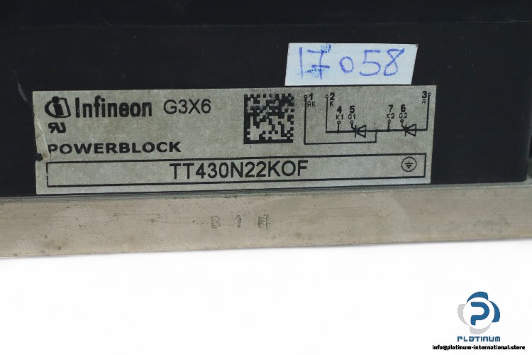 Infineon-TT430N22KOF-phase-control-thyristor-module-(used)-3