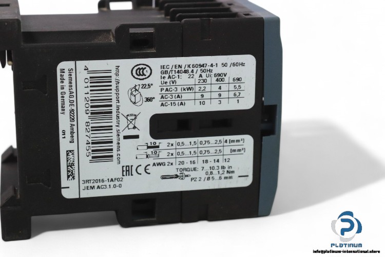 siemens-3RT2016-1AF02-power-contactor-used-3