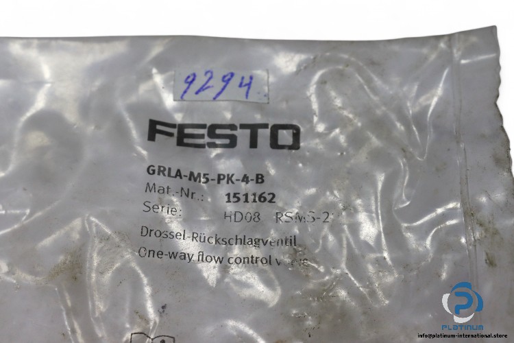 festo-GRLA-M5-PK-4-B-one-way-flow-control-valve-(new)-1
