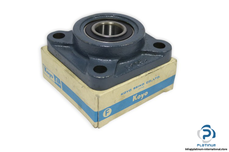koyo-UKF205-J-square-flanged-ball-bearing-unit-new-carton