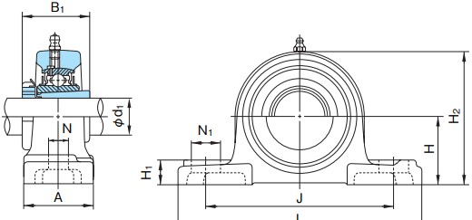 nachi-UKP205-pillow-block-ball-bearing-unit-new-3