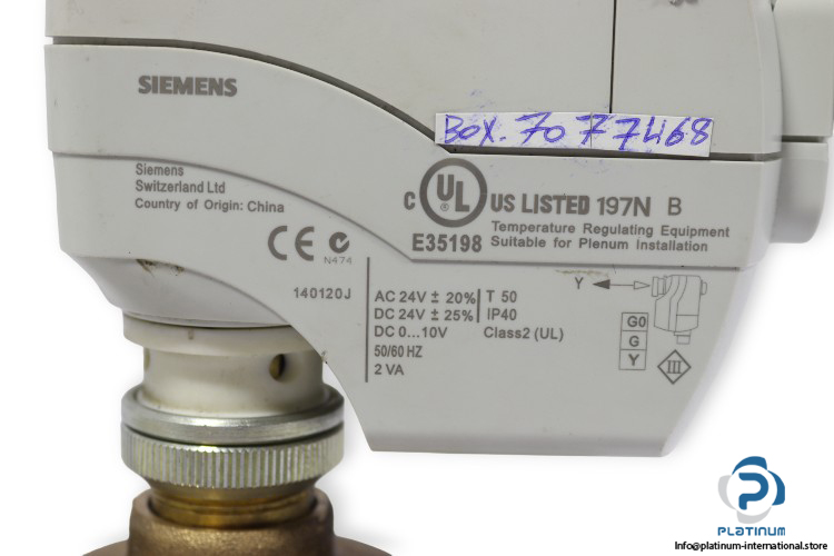 siemens-SSC619-electromotoric-actuator-with-2-inch-valve(used)-2