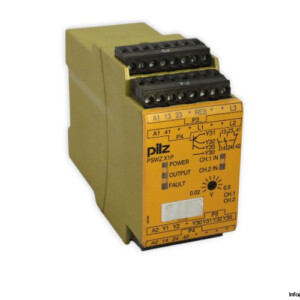 pilz-PSWZ-X1P-0.5V_24-240VACDC-2n_o-safety-relay-(used)