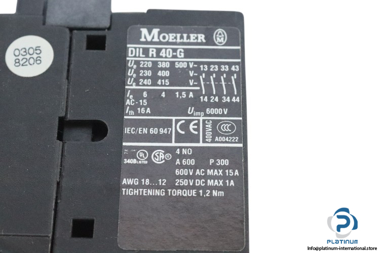moeller-DILR40-G-contactor-relay-(new)-4