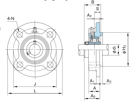 nachi-UCFCX05-round-flange-ball-bearing-unit-new-carton-5