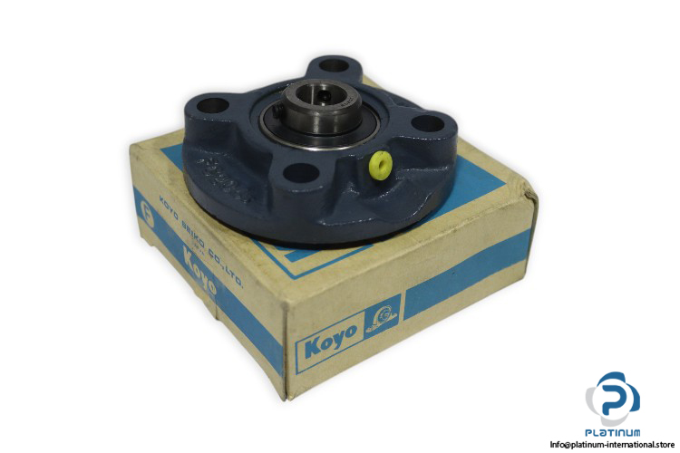 koyo-UCFC-203-J-round-flange-ball-bearing-unit-new-carton