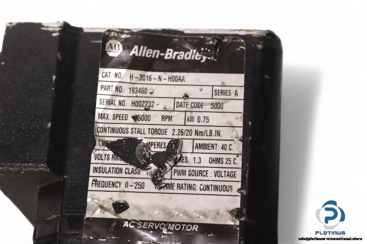 allen-Bradley-H-3016-N-H00AA-ac-servo-motor(used)-2