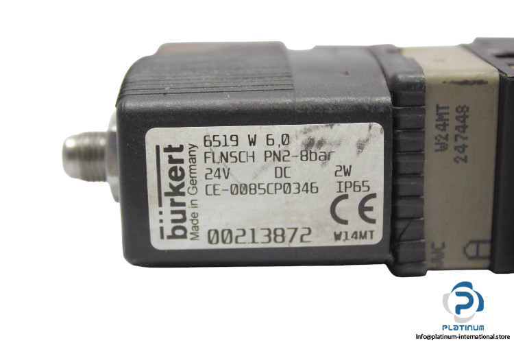 burkert-6519-W-6.0-single-solenoid-valve-(Used)-2