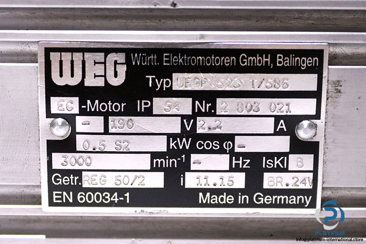 weg-UEGP-523-T-586-ac-servo-gear-motor(used)-1