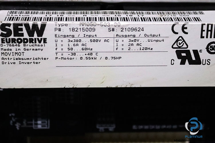 sew-W20DT71D4MM05BW1-Spiroplan-gearmotor(used)-5