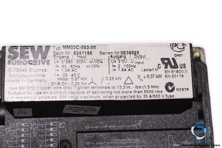 sew-WA30-DT71D4-MM03-BW1-Bevel-helical-gearmotor(used)-4