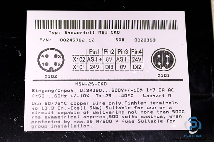 sew-ST37-T-DRS71M4-MSW-TF-Z-helical-worm-gearmotor(used)-3