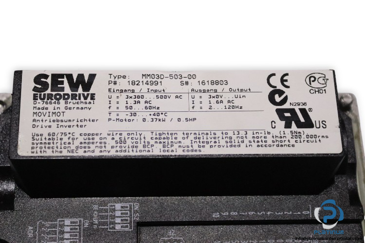 sew-WA30DRS71S4MM03-SPIROPLAN-gearmotor(used)-4