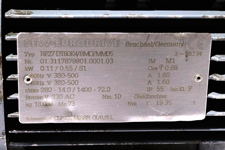sew-RF27DT80K4BMGMM05-helical-gearmotor(used)-4