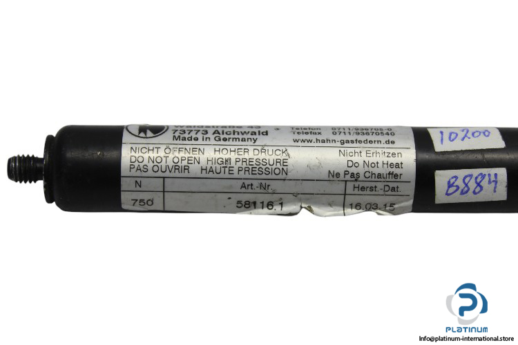 hahn-gasfedern-58116.1-gas-spring-actuator-used-1