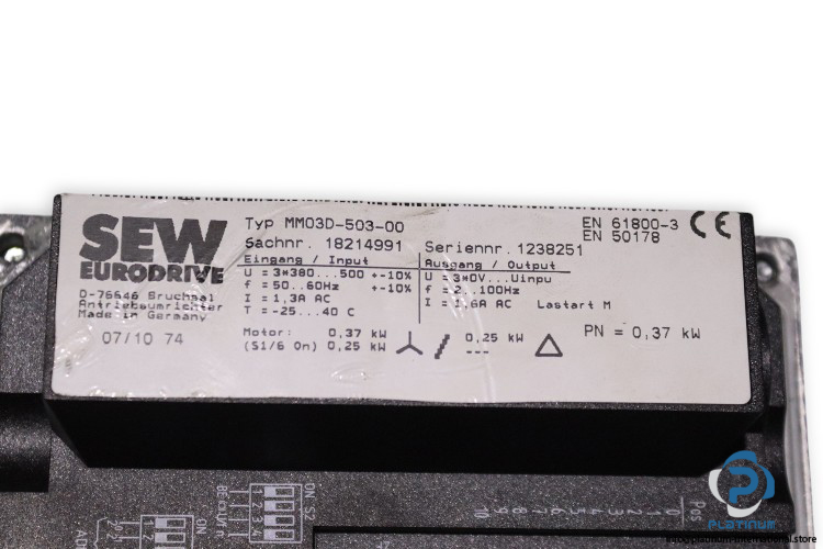 sew-R47-DRS71S4BE05HRMM03EI7C-helical-gearmotor(used)-3